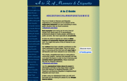 a-to-z-of-manners-and-etiquette.com