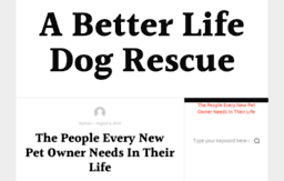 abetterlifedogrescue.com