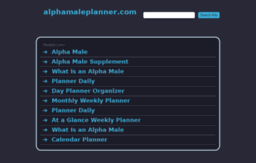 alphamaleplanner.com