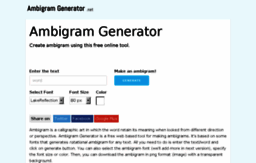 ambigramgenerator.net