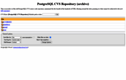 anoncvs.postgresql.org