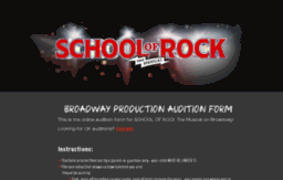 auditions.schoolofrockthemusical.com