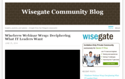 blog.wisegateit.com