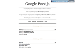 bosanski.googlepoetics.com