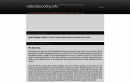 calleridspoofing.info