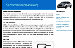 carwarrantycompanies.org