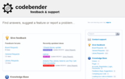 codebender.uservoice.com