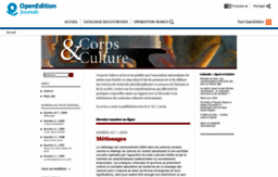 corpsetculture.revues.org