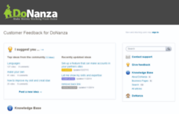 donanza.uservoice.com