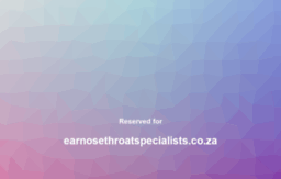 earnosethroatspecialists.co.za