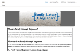 familyhistory4beginners.com