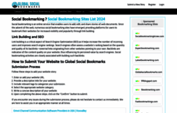globalsocialbookmarks.com