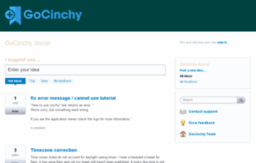 gocinchy.uservoice.com