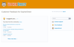 gopherdirect.uservoice.com