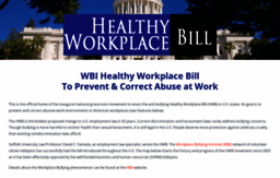 healthyworkplacebill.org