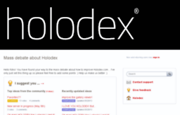 holodex.uservoice.com