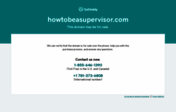 howtobeasupervisor.com