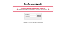 hwmaint.geoscienceworld.org
