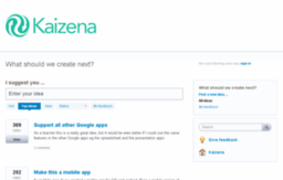 kaizena.uservoice.com