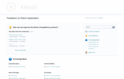 kelvininc.uservoice.com