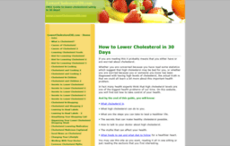 lowercholesterol30.com