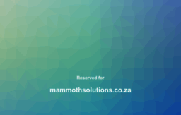 mammothsolutions.co.za
