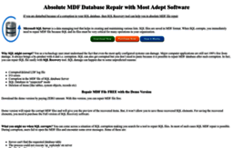 mdf.databaserepair.net