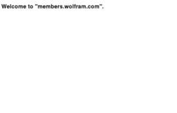 members.wolfram.com