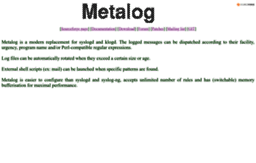 metalog.sourceforge.net