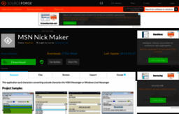 msn-nick-maker.sourceforge.net