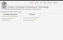 options.cusat.ac.in