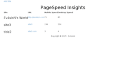 pagespeed.ev4sion.com