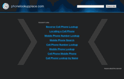 phonelookupplace.com