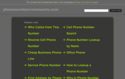 phonenumbercomments.com