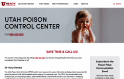 poisoncontrol.utah.edu