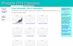 printable2014calendars.com