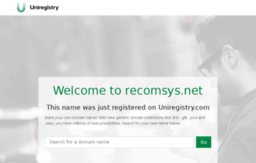 recomsys.net