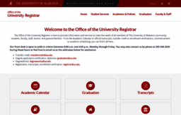 registrar.ua.edu