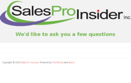 salesprosurvey.com