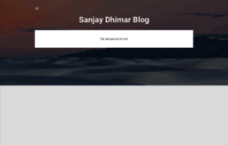sanjaydhimar.blogspot.com
