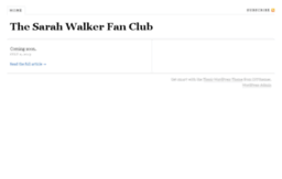 sarahwalkerfanclub.com