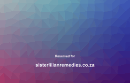 sisterlilianremedies.co.za