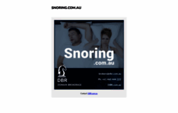 snoring.com.au