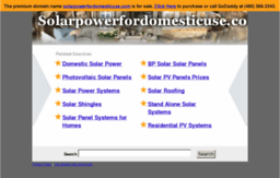 solarpowerfordomesticuse.com