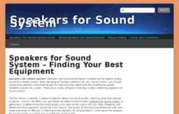 speakersforsoundsystem.com