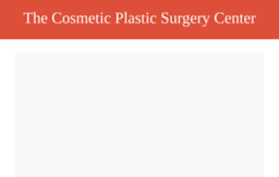 thecosmeticplasticsurgerycenter.com