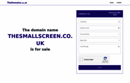 thesmallscreen.co.uk