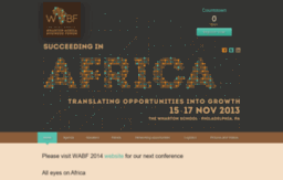 wabf2013.whartonafrica.com