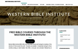 westernbibleinstitute.com