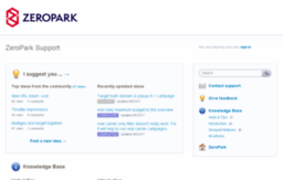 zeropark.uservoice.com